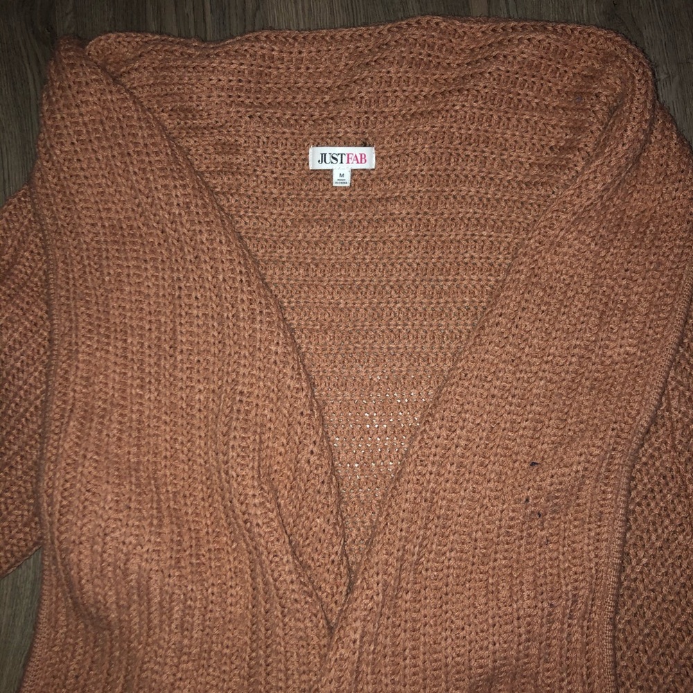 Tan/Orange Cardigan